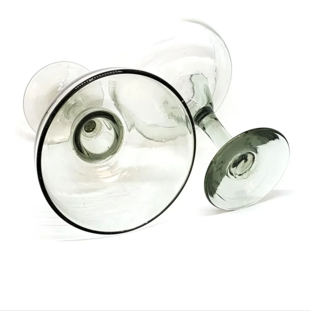 Elegant Clear Glass Margarita Glasses Set 4 Piece NEW